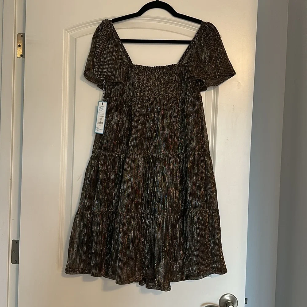 Draper James Emily Dress in Lurex Plise - XS
